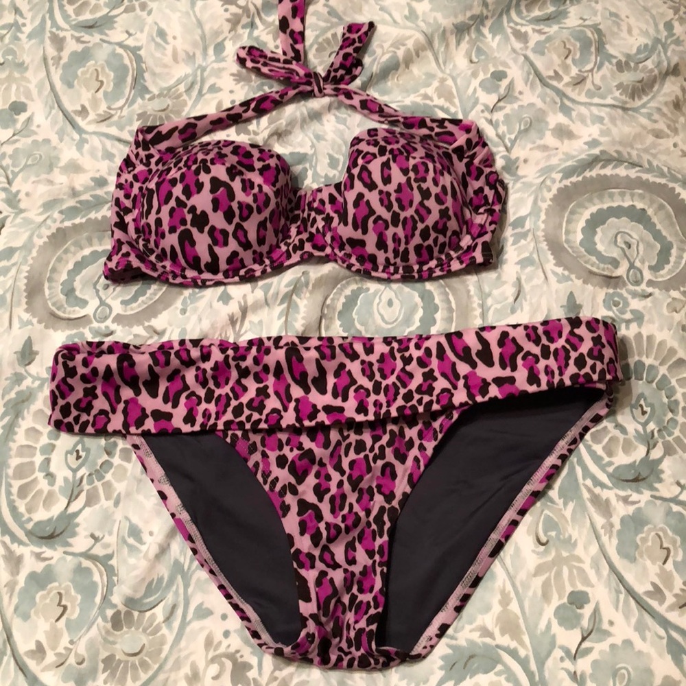 Victoria’s Secret retro purple leopard bikini
